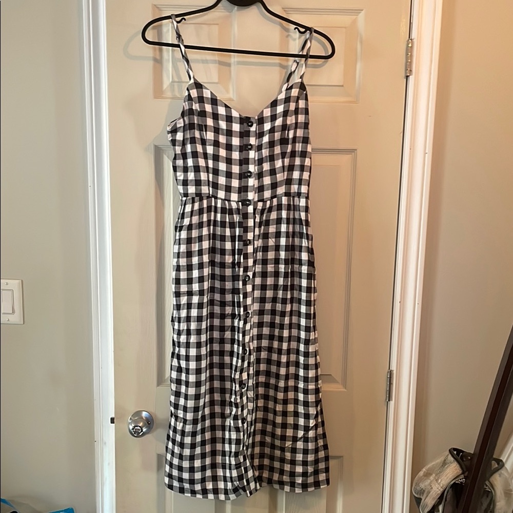 Black and White Checkered Dress